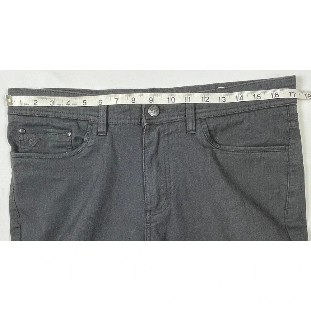 English Laundry Men's 32x32 Charcoal Stretch Denim Modern Straight‎ Premium Fit